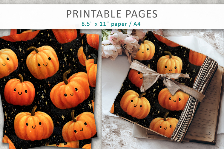 Halloween Scrapbook Paper Image 6