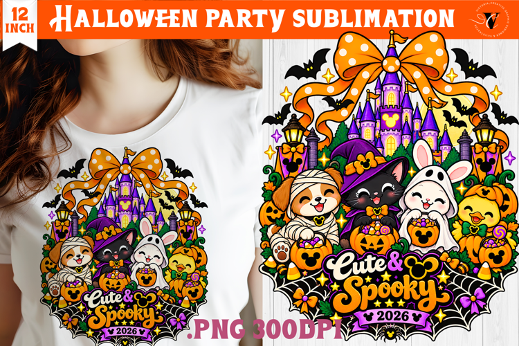 Halloween Party sublimation | Spooky Cute Ghost Pumpkin