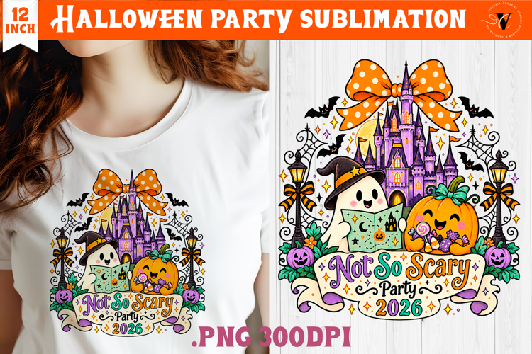 Halloween Party sublimation | Spooky Cute Ghost Pumpkin