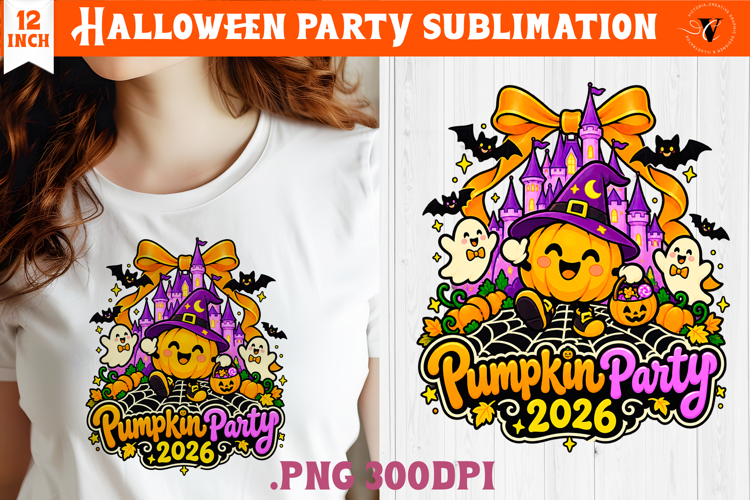 Halloween Party sublimation | Spooky Cute Ghost Pumpkin