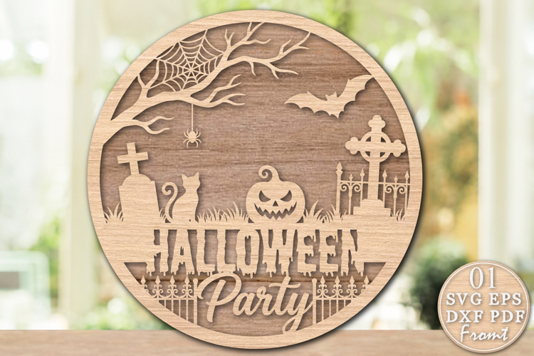 Halloween Party Laser Cut SVG