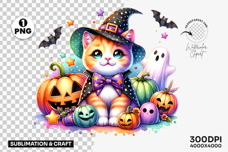 Halloween Cat Clipart Image 24