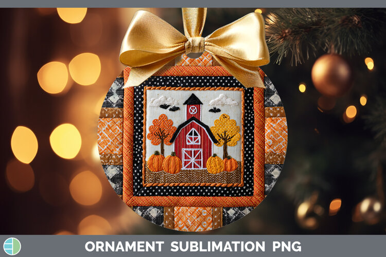 GorgeousHalloween Patchwork Ornament design.