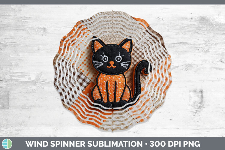 GorgeousHalloween Patchwork Wind Spinner design.