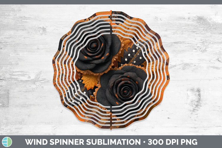 GorgeousHalloween Patchwork Wind Spinner design.