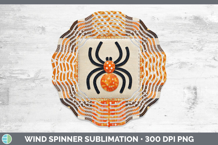 GorgeousHalloween Patchwork Wind Spinner design.