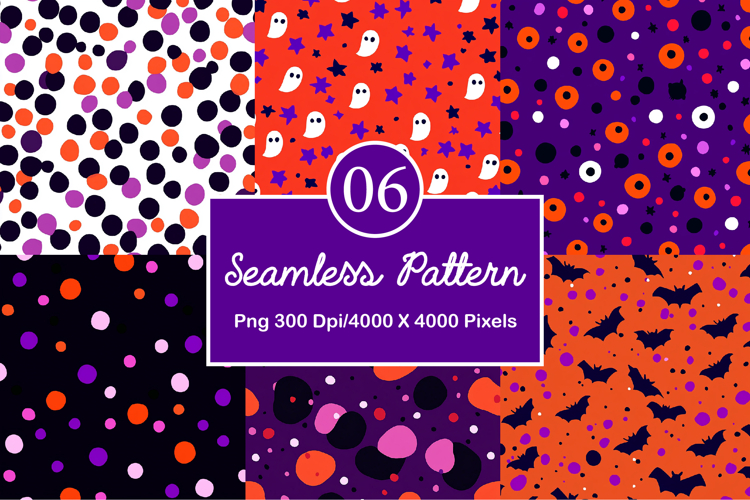 Halloween Pattern Backgrounds example image 1