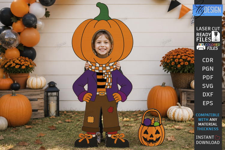 Halloween Photo Board Character Laser Cut | Face in Hole