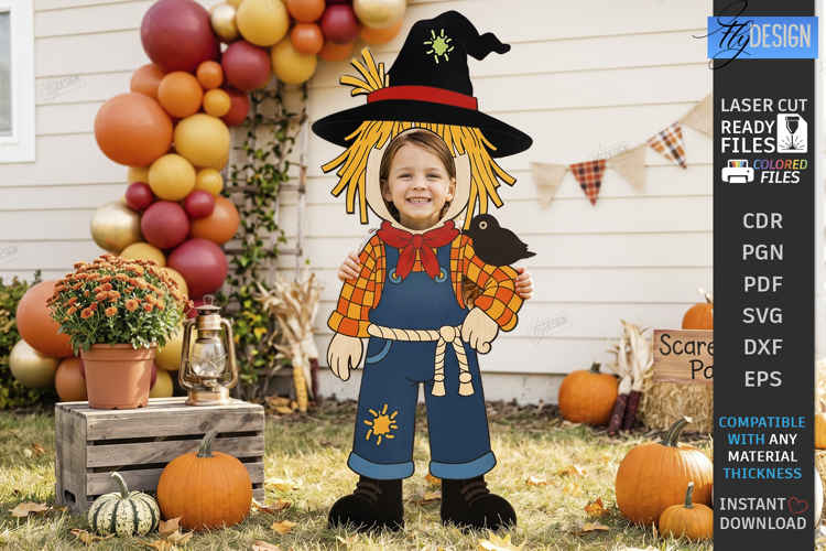 Halloween Photo Board Character Laser Cut | Face in Hole