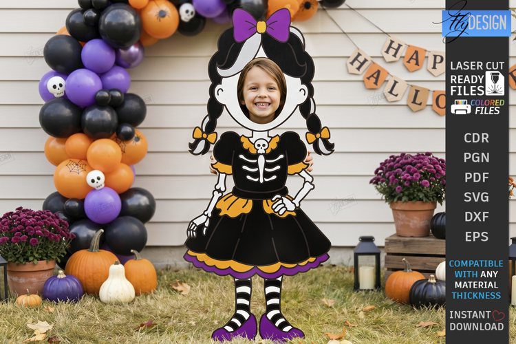 Halloween Photo Board Character Laser Cut | Face in Hole