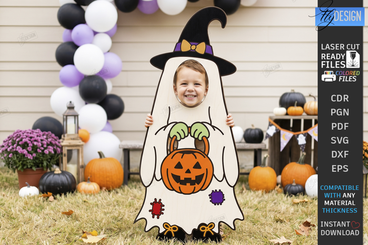 Halloween Photo Board Character Laser Cut | Face in Hole