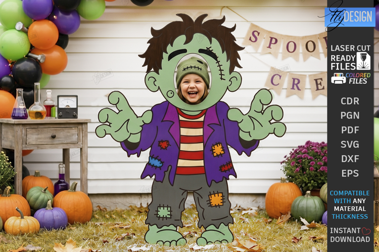 Halloween Photo Board Character Laser Cut | Face in Hole
