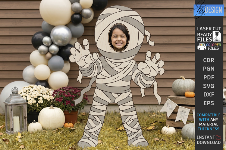 Halloween Photo Board Character Laser Cut | Face in Hole