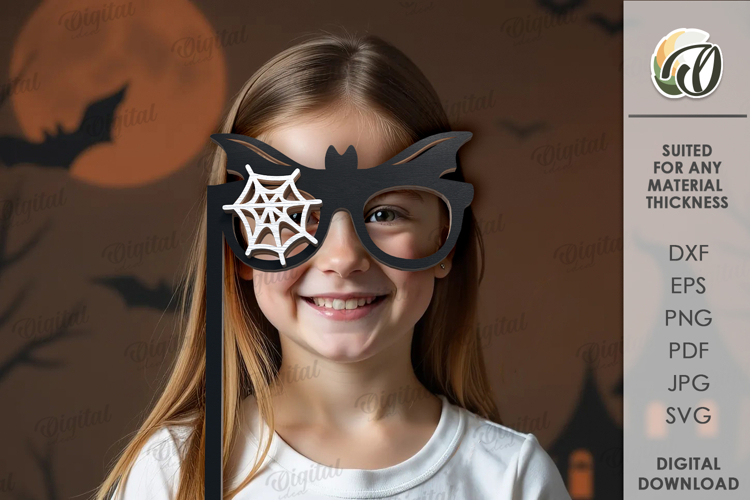Halloween Photo Booth Props Laser Cut. Halloween SVG