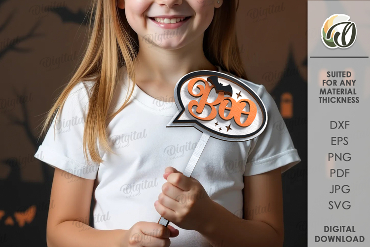 Halloween Photo Booth Props Laser Cut. Halloween SVG