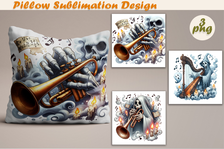 Crazy Halloween | Pillow Sublimation Design