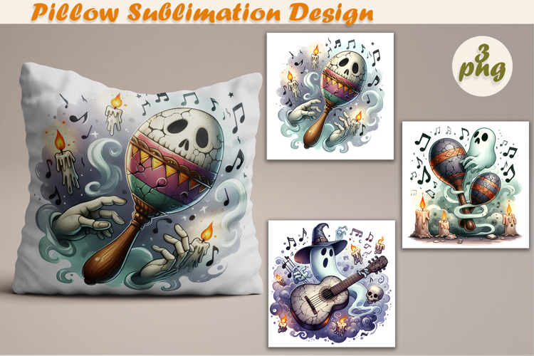 Crazy Halloween | Pillow Sublimation Design