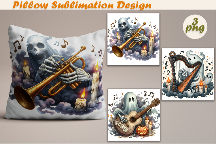 Crazy Halloween | Pillow Sublimation Design