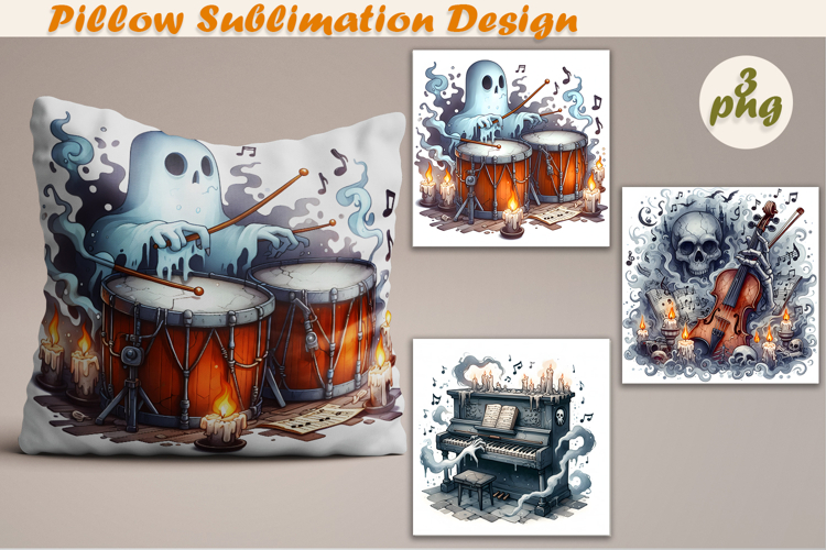 Crazy Halloween | Pillow Sublimation Design