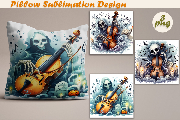 Crazy Halloween | Pillow Sublimation Design