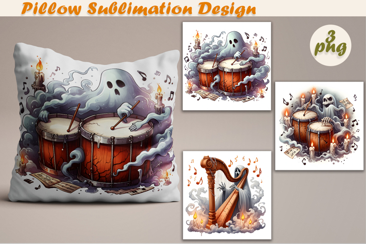 Crazy Halloween | Pillow Sublimation Design