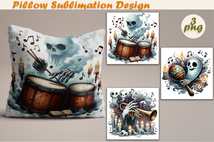 Crazy Halloween | Pillow Sublimation Design