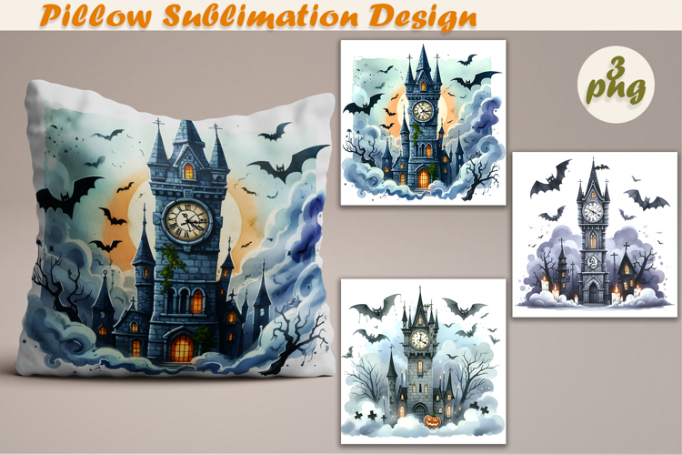 Crazy Halloween | Pillow Sublimation Design