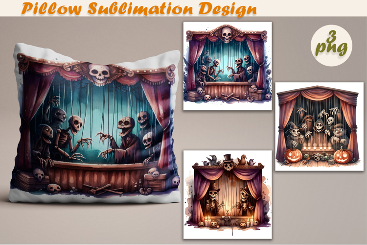 Crazy Halloween | Pillow Sublimation Design