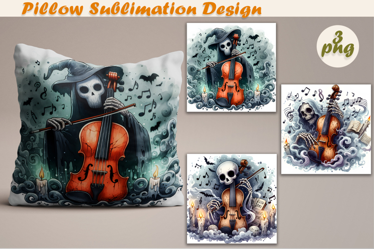 Crazy Halloween | Pillow Sublimation Design