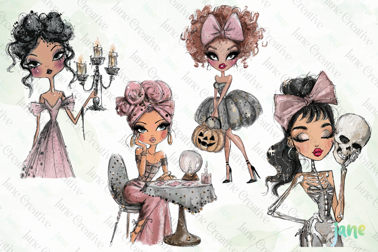 Halloween Pin-up Girl PNG