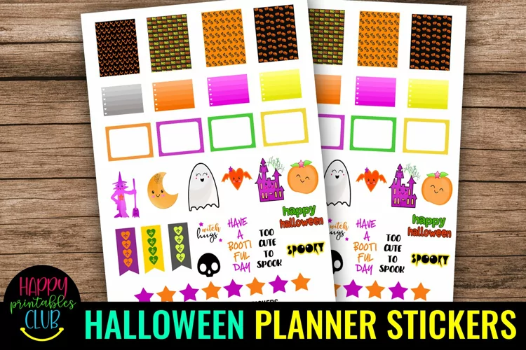 Halloween Planner Stickers I Printable Halloween Stickers