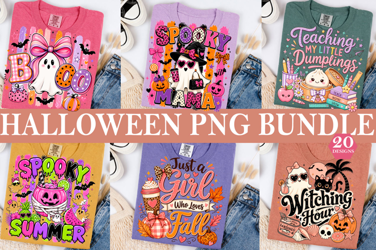 Halloween PNG Bundle Sublimation PNG