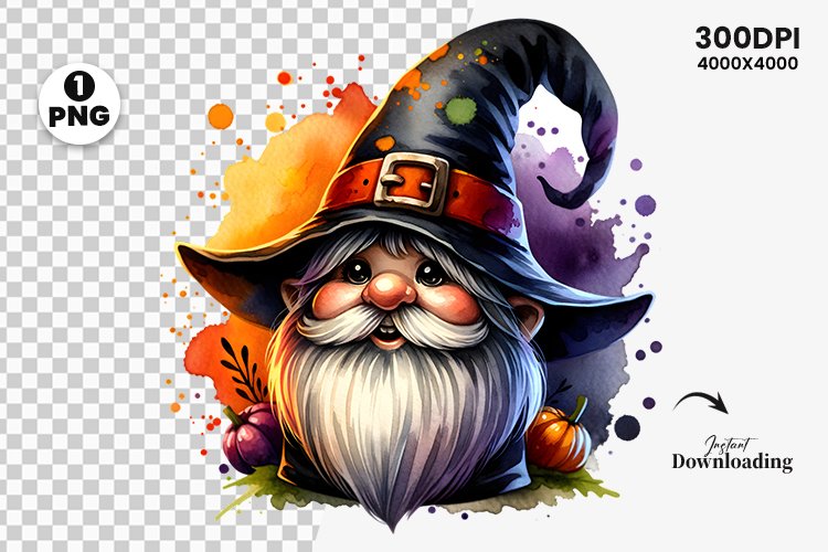 halloween gnome clipart