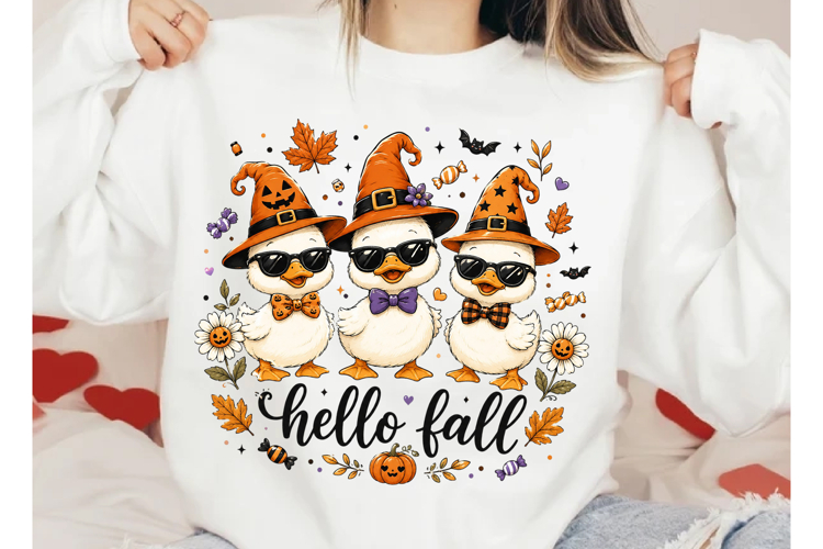 Halloween PNG, Hello Fall