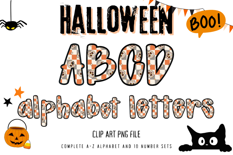 Halloween Alphabet Boo Ghost Skull Spooky Party Letters_13