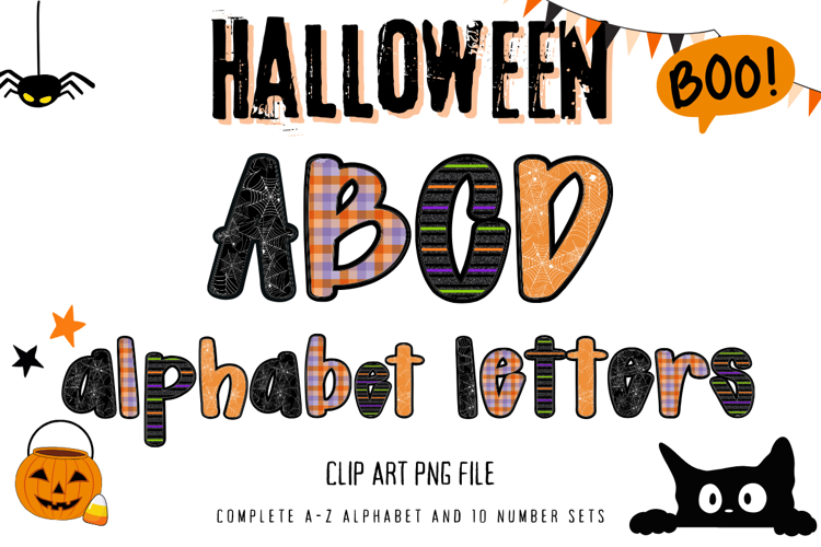 Halloween Alphabet Boo Ghost Skull Spooky Party Letters_11