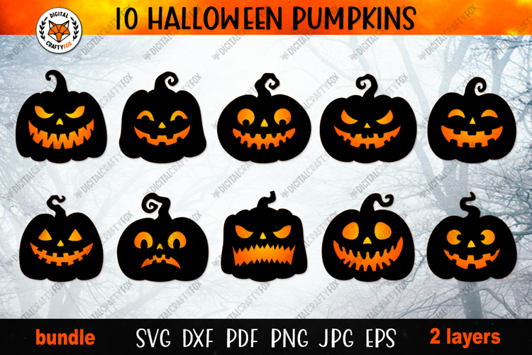 Jack O Lantern Faces Clipart Image 12