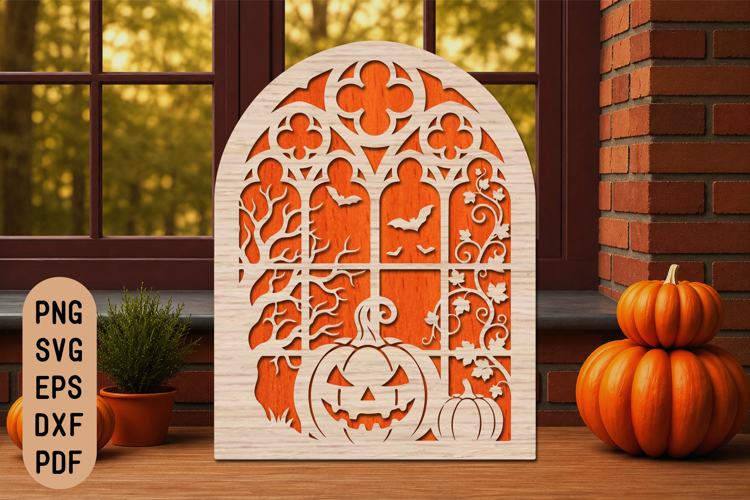 Halloween Pumpkin Gothic Laser Cut SVG