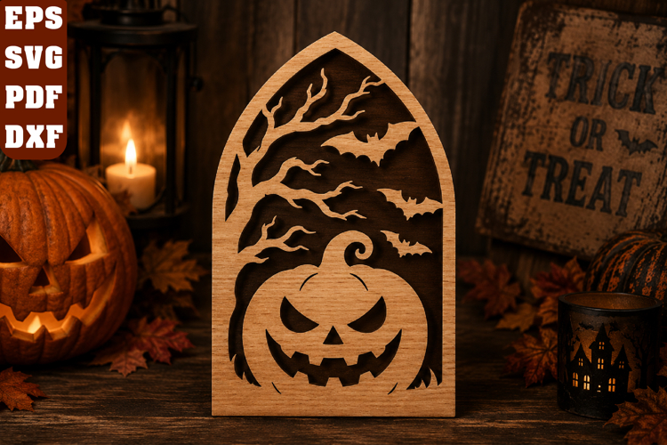 Halloween Pumpkin Laser Cut SVG