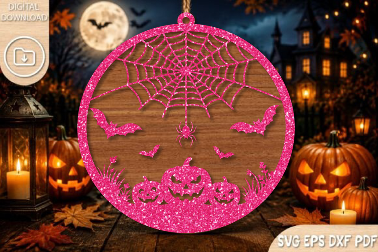 Halloween Pumpkin Ornament SVG