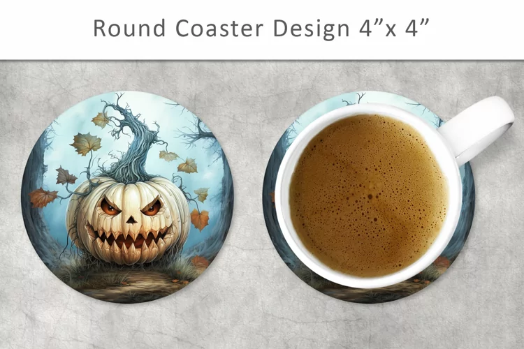 Halloween round coaster, halloween magnets