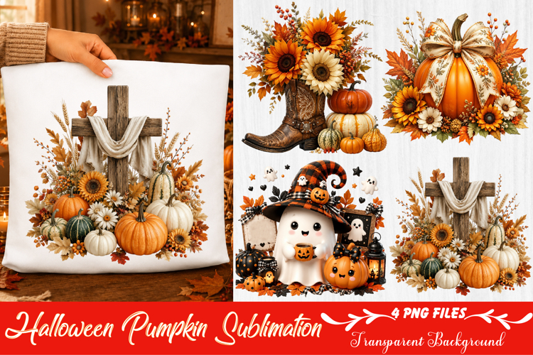 Halloween Pumpkin Sublimation Png