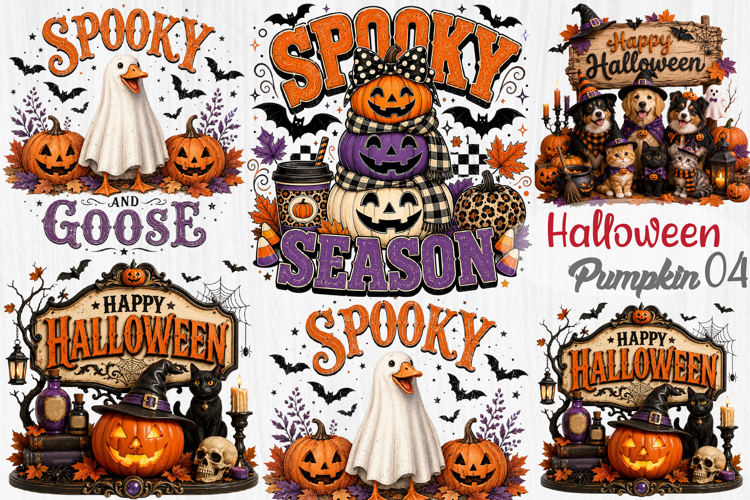 Halloween Pumpkin Sublimation PNG