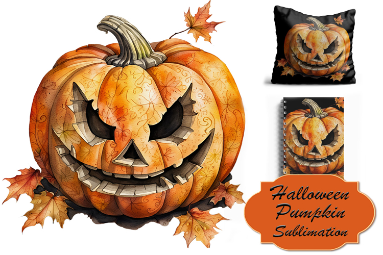 Halloween Pumpkin Lantern Sublimation