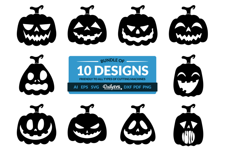 Halloween Pumpkin Face SVG