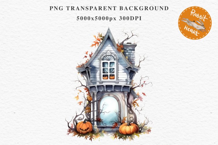 Halloween Pumpkin Window Spooky Clipart PNG Scrapbooking Art
