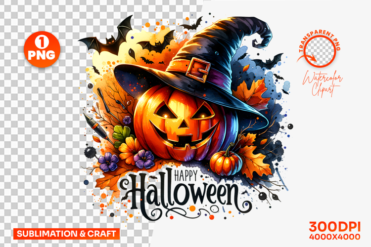 Halloween Pumpkin Witch Boots Sublimation Clipart PNG