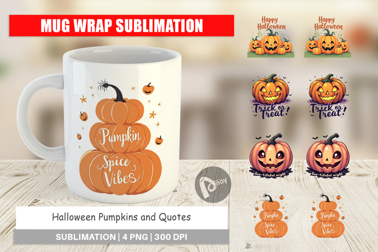 Mug Wrap Pumpkin Quotes