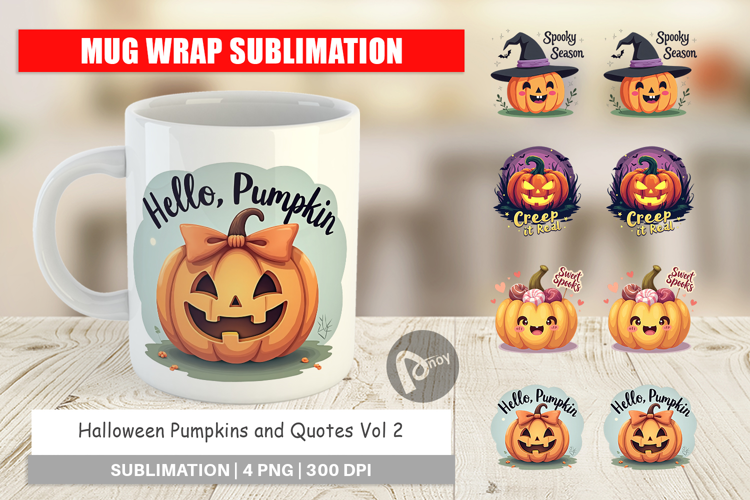 Mug Wrap Pumpkin Quotes