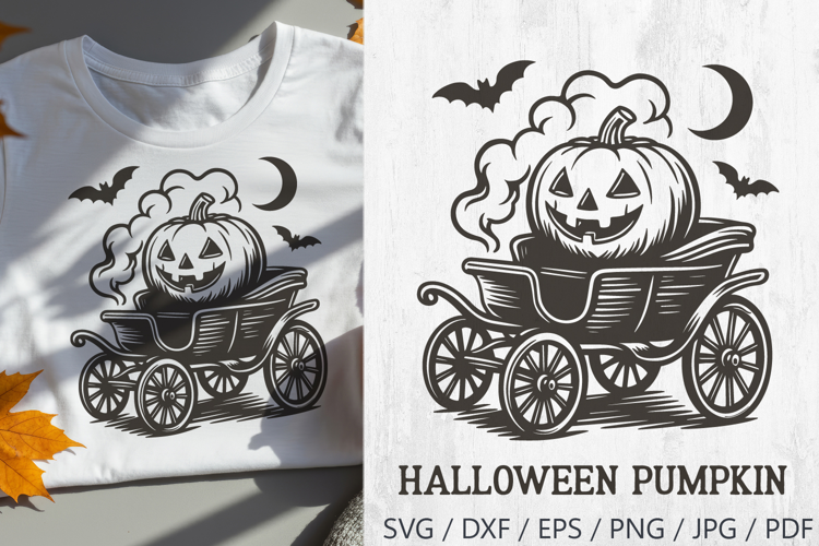Halloween Retro Pumpkin SVG | Vintage Jack O’Lantern PNG